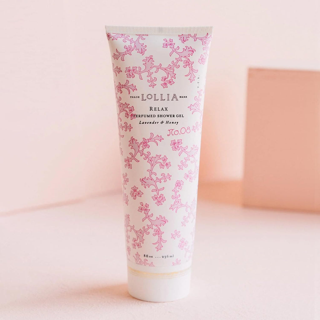 LOLLIA Relax Shower Gel – Lavender & Honey, Moisturizing Body Wash