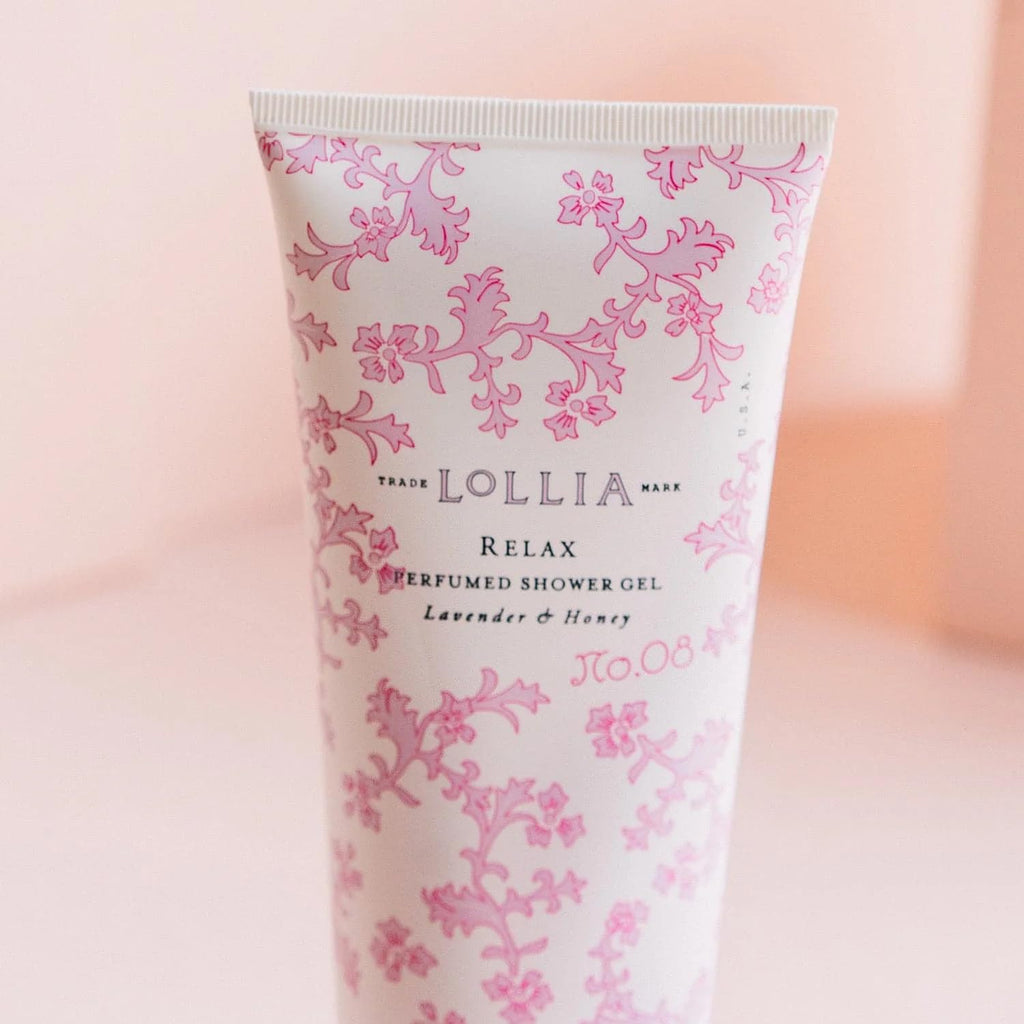 LOLLIA Relax Shower Gel – Lavender & Honey, Moisturizing Body Wash
