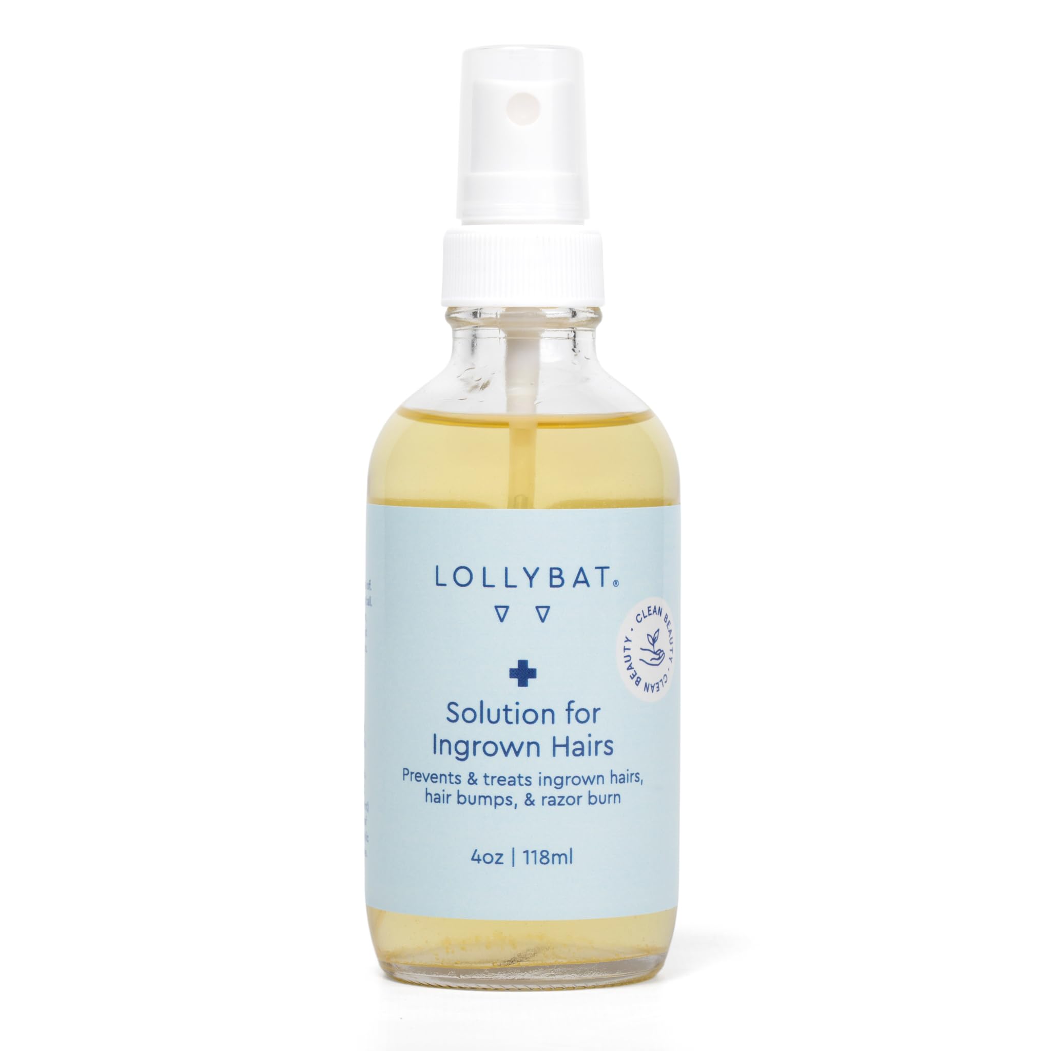 LOLLYBAT Ingrown Hair Treatment Spray 4 oz | Prevent Razor Bumps & Ingrowns | Made in USA