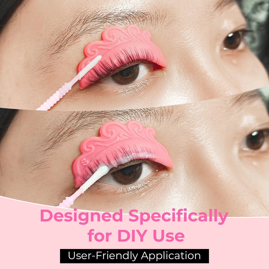 Lomansa Lash Lift Kit for Beginners — At-Home DIY Eyelash Perm with Open Eye Pads
