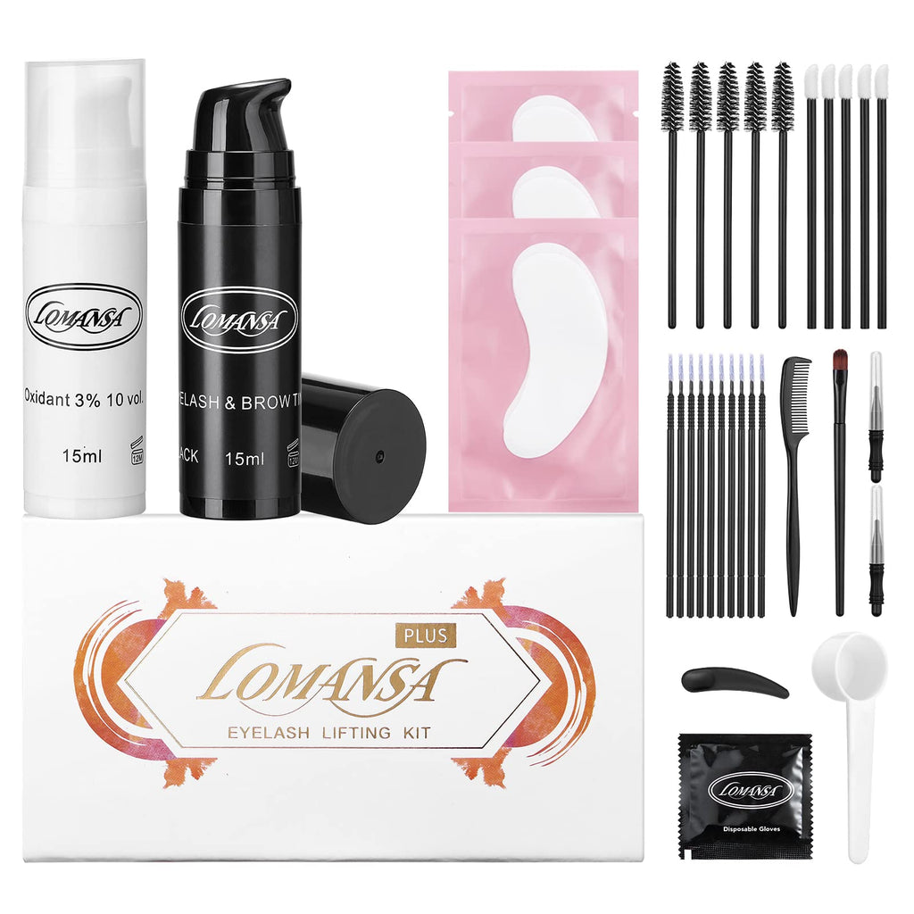 Lomansa Black Eyelash Color Kit — DIY Lash & Brow Color (15ml)