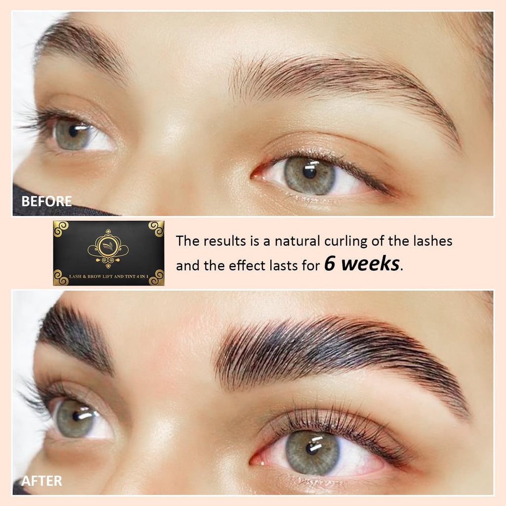 Lomansa Lash Lift Color Kit Black – Instant Curl & Volumizing Color at Home or Salon