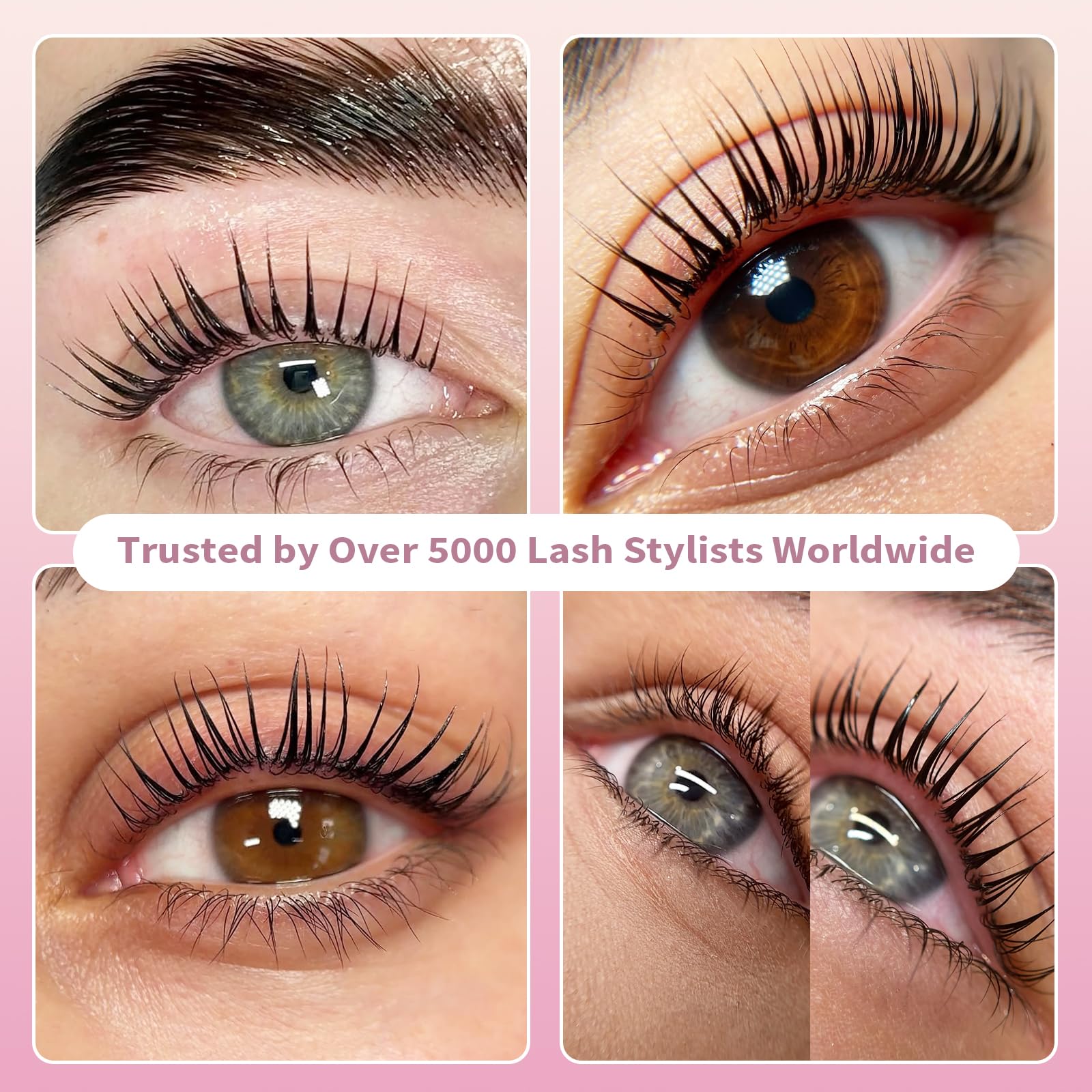 Lomansa Lash Lift Kit for Beginners – At-Home Eyelash Perm with Open Eye Self-Lift Pads