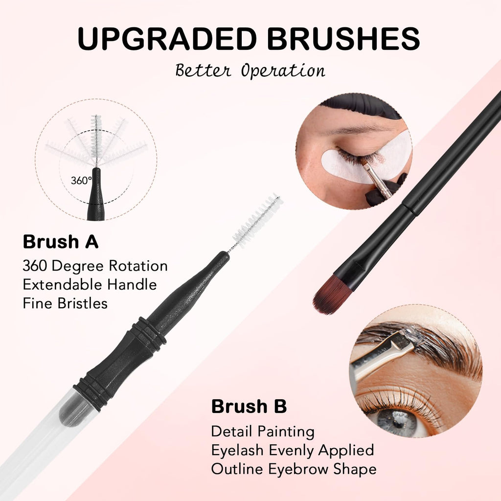 Lomansa Lash Tint Kit – Instant Black Eyelash Dye & Brow Tint, 8ml, Beginner Friendly