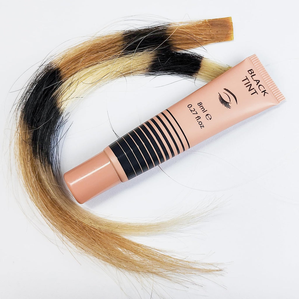 Lomansa Lash Tint Kit – Instant Black Eyelash Dye & Brow Tint, 8ml, Beginner Friendly