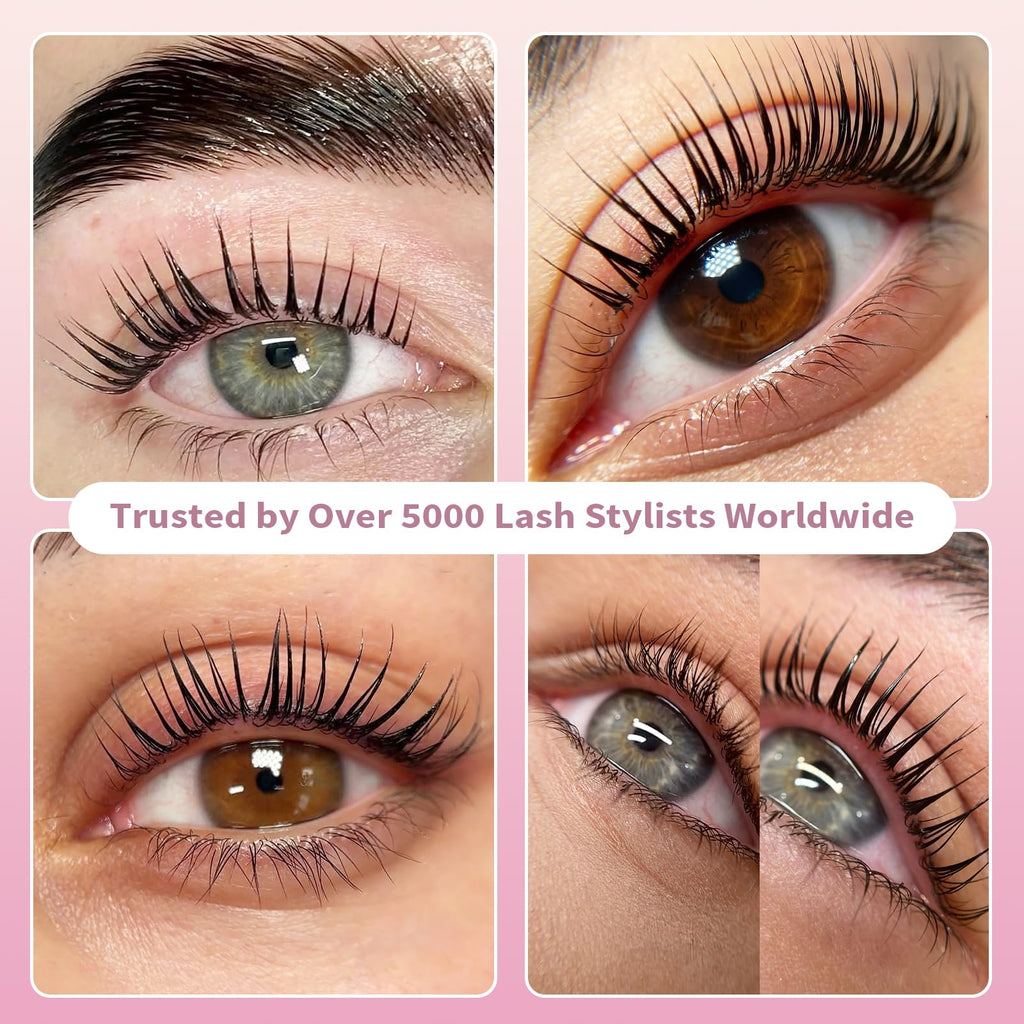 Lomansa Lash Lift Kit for Beginners — At-Home DIY Eyelash Perm with Open Eye Pads