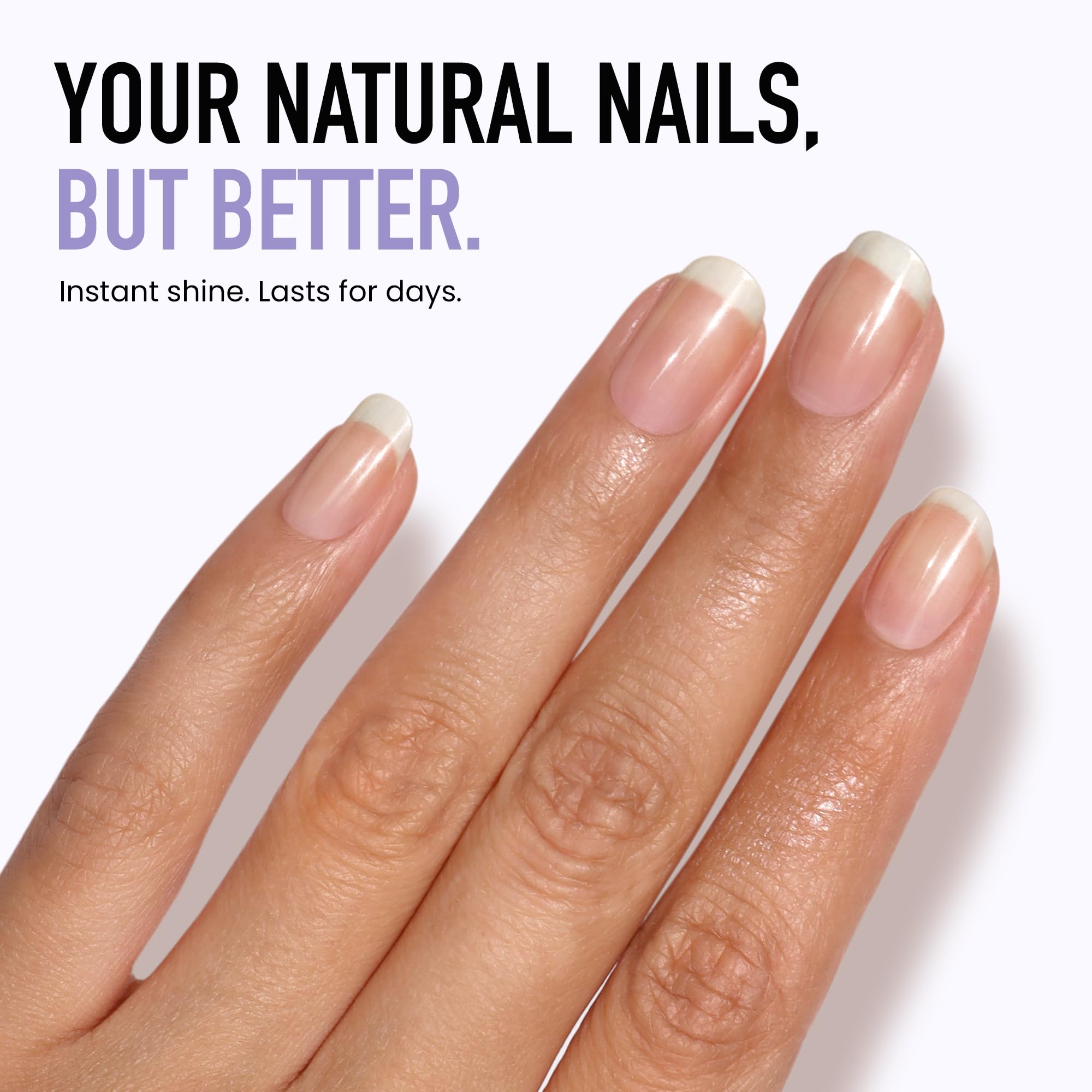 LONDONTOWN Smooth & Shine Buffer Pads - Natural Nail Buffing for Shine | Travel Friendly 10 Count