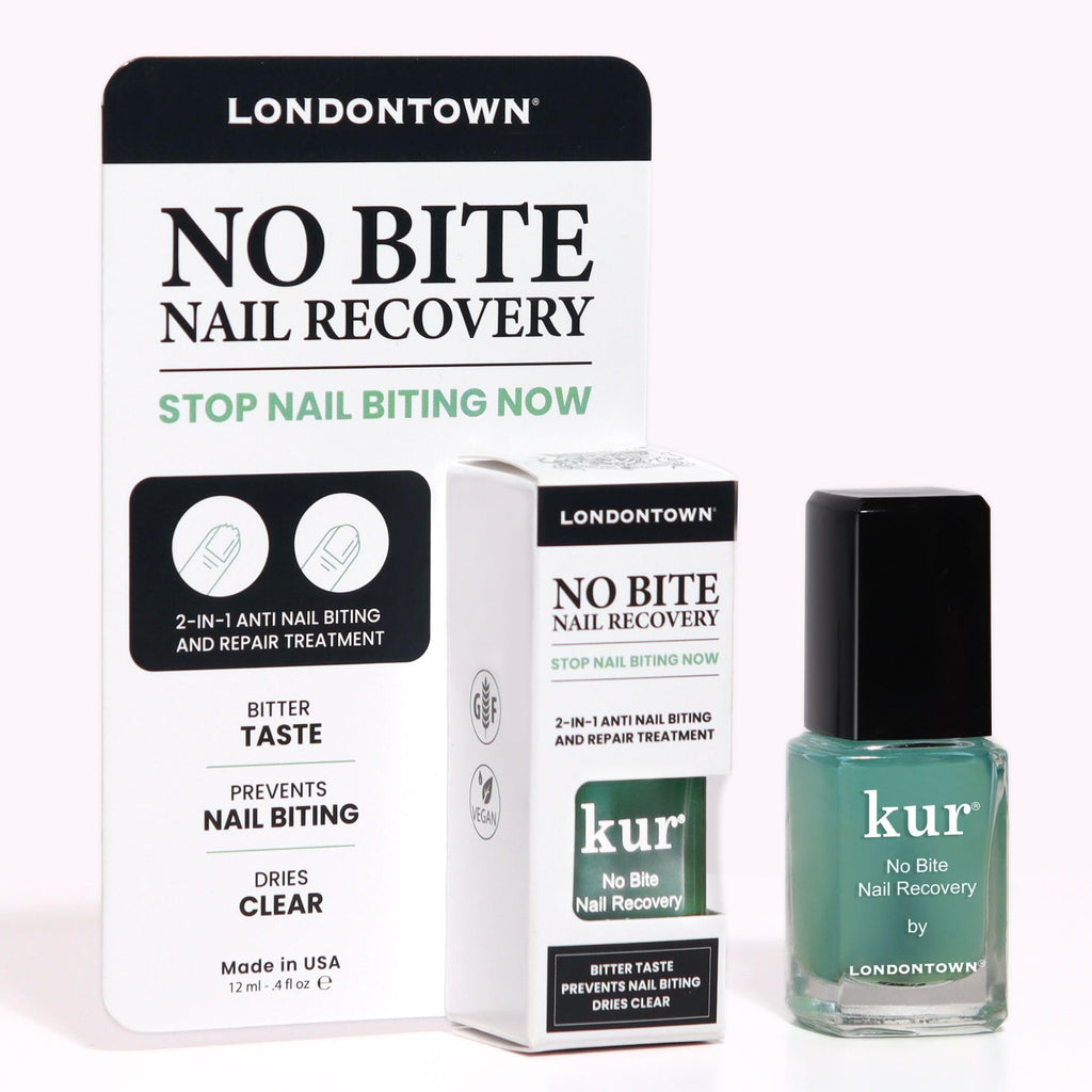 LONDONTOWN No Bite Nail Recovery – Bitter Deterrent Polish for Nail Biting Prevention