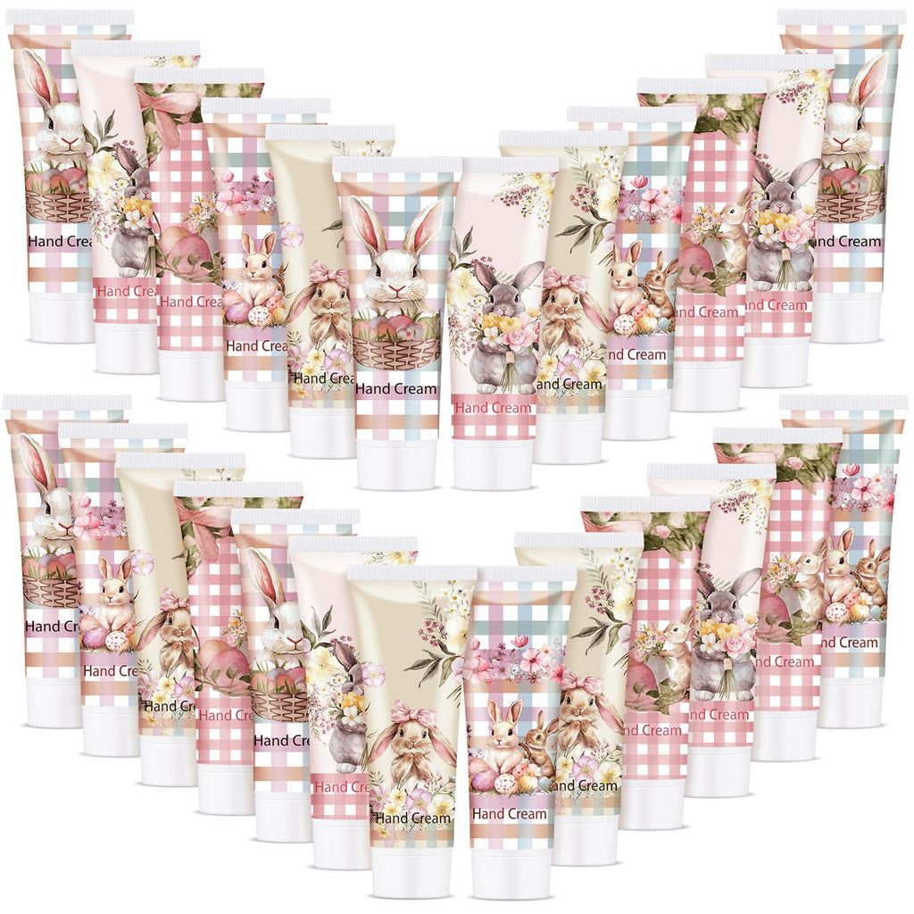 Loopeer 25-Pack Easter Hand Cream Gift Set | Travel-Size 30ml Bunny-Themed Party Favors