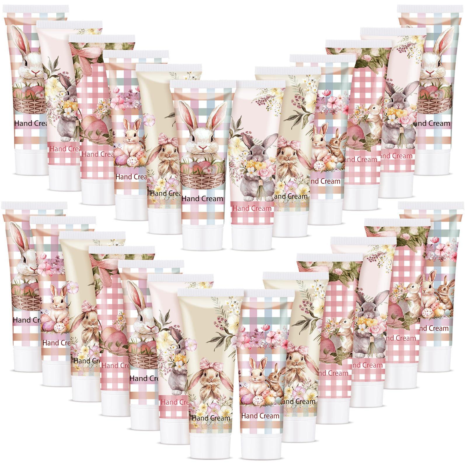 Loopeer 25-Pack Easter Hand Cream Gift Set | Travel-Size 30ml Bunny-Themed Party Favors