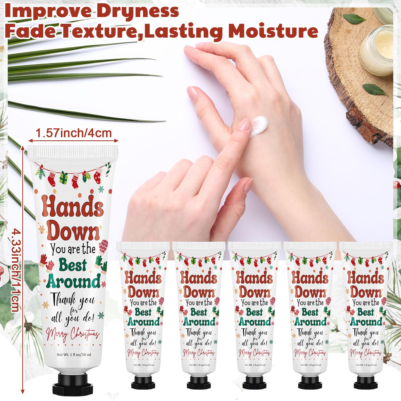Loopeer 24 Pcs Christmas Hand Cream Gift Set – 30 ml Travel Size Stocking Stuffers