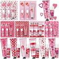 Loopeer 12-Set Valentine Hand Cream & Lip Balm Gifts | Bulk Galentine's Day & Valentine Party Favors