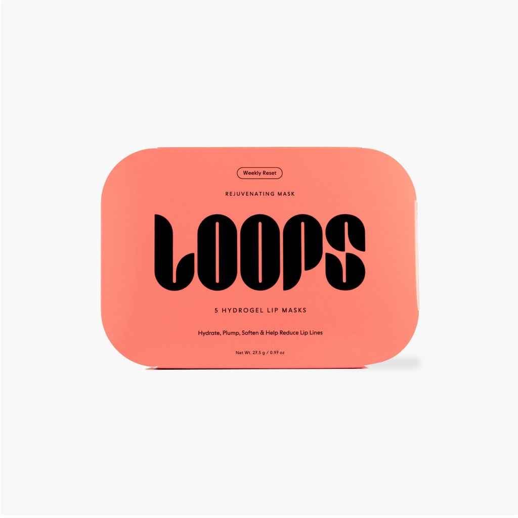 LOOPS Weekly Reset Hydrogel Lip Mask – Deep Hydration & Smooth, Plump Lips (5 Pc)
