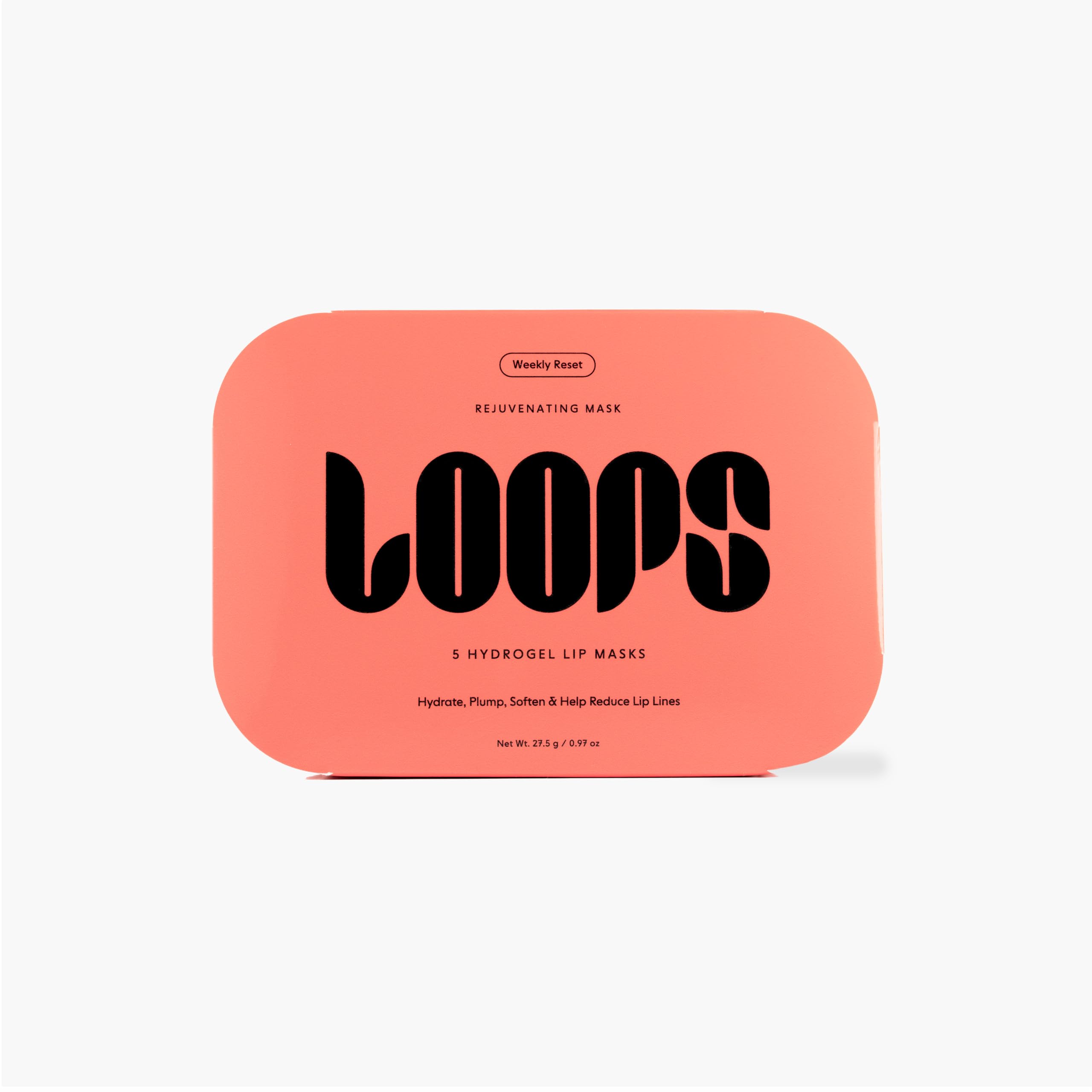 LOOPS Weekly Reset Hydrogel Lip Mask – Deep Hydration & Smooth, Plump Lips (5 Pc)
