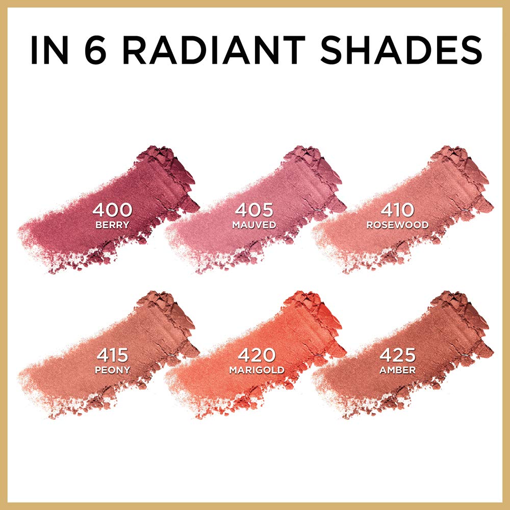 L’Oréal Paris Age Perfect Radiant Satin Blush with Camellia Oil, Peony – Creamy, Buildable Glow for Mature Skin