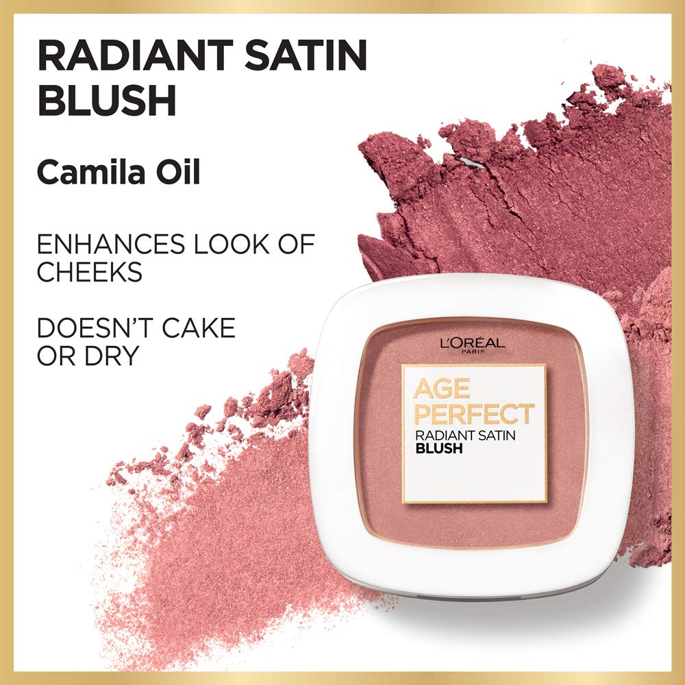 L'Oreal Paris Age Perfect Radiant Satin Blush with Camellia Oil – Berry