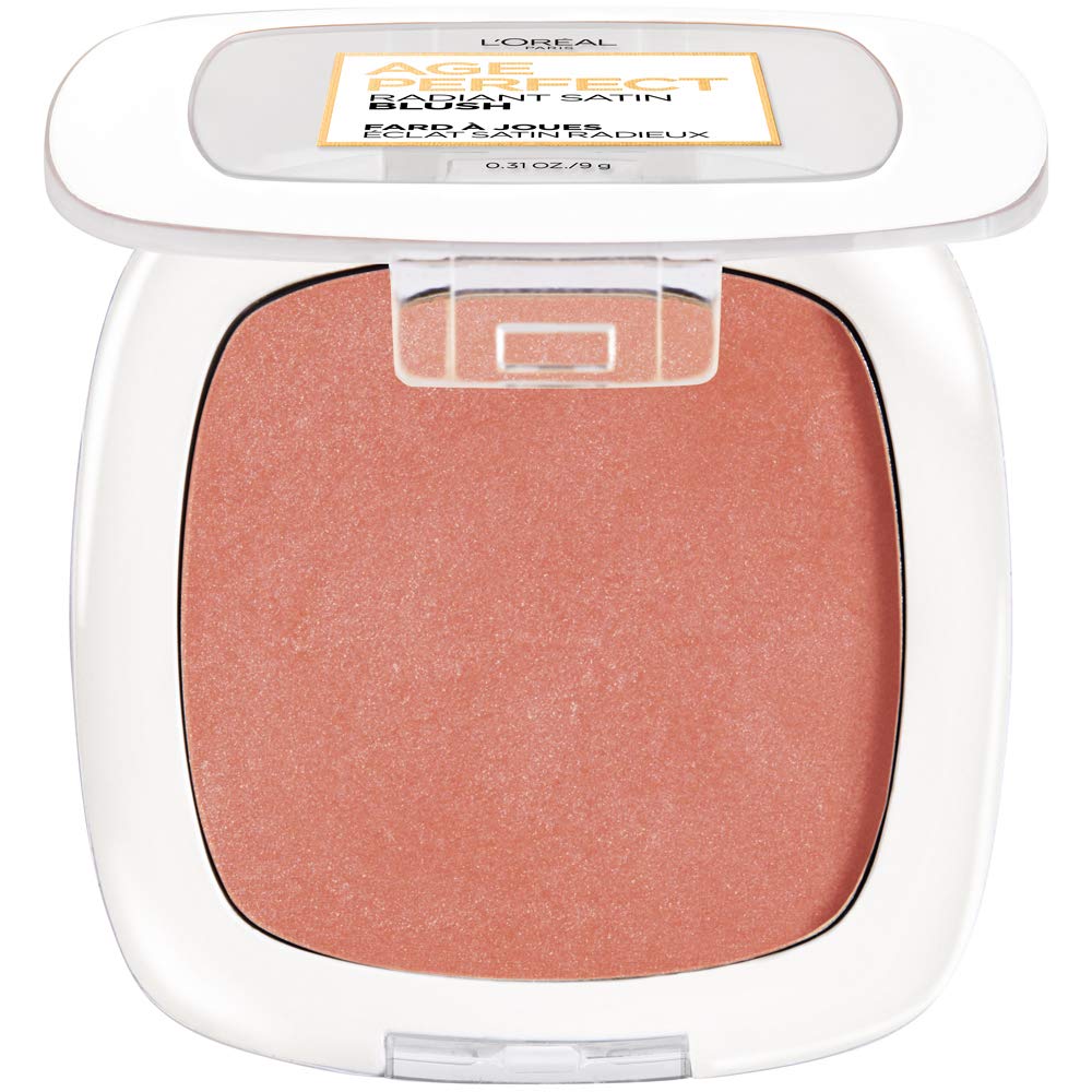 L’Oréal Paris Age Perfect Radiant Satin Blush with Camellia Oil, Peony – Creamy, Buildable Glow for Mature Skin