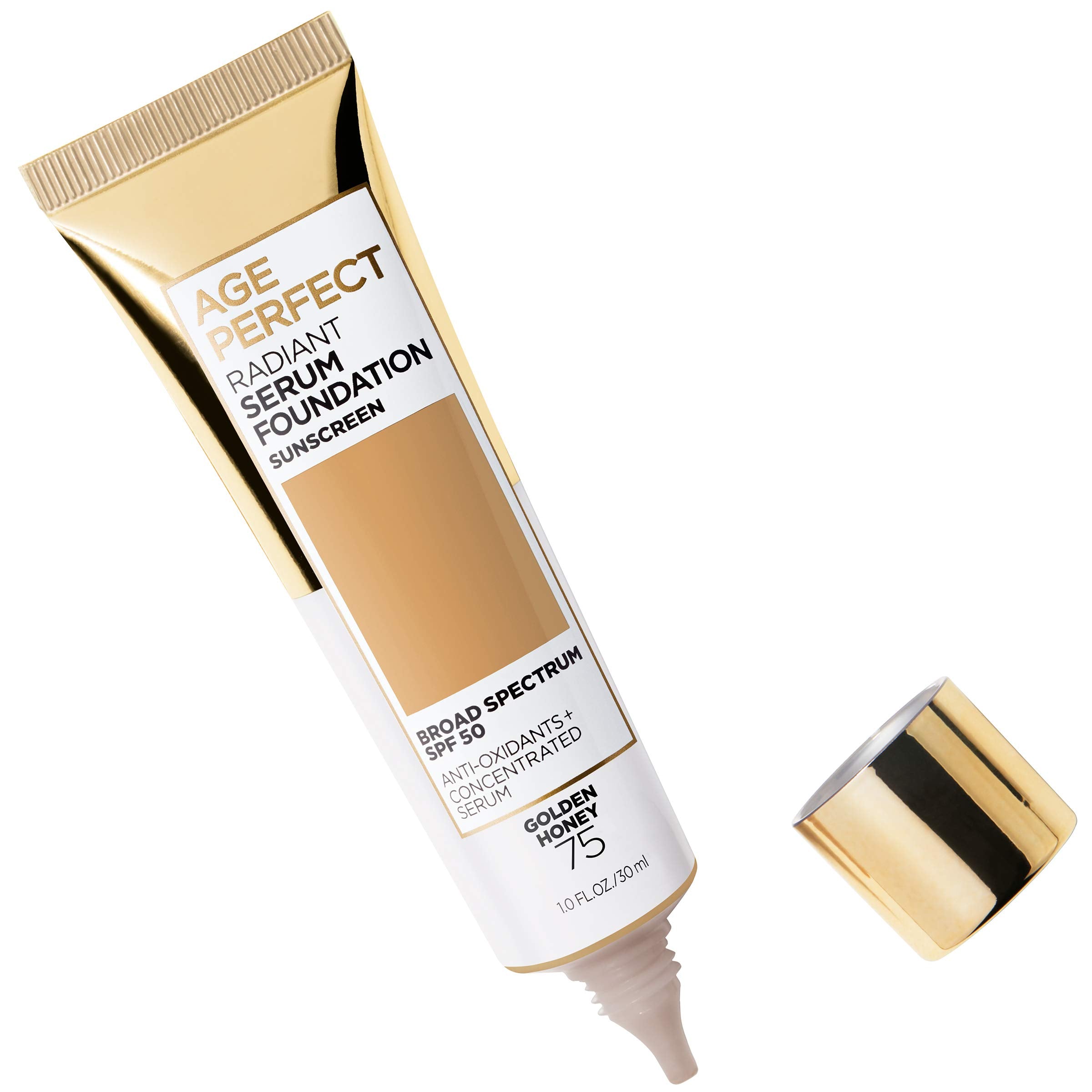 L'Oreal Paris Age Perfect Radiant Serum Foundation SPF 50 – Golden Honey | Hydration & Light Coverage