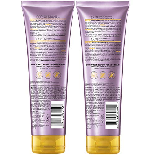 L'Oreal Paris EverPure Blonde Sulfate-Free Shampoo – Neutralizes Brass & Balances Blonde Hair | 2 x 8.5 oz