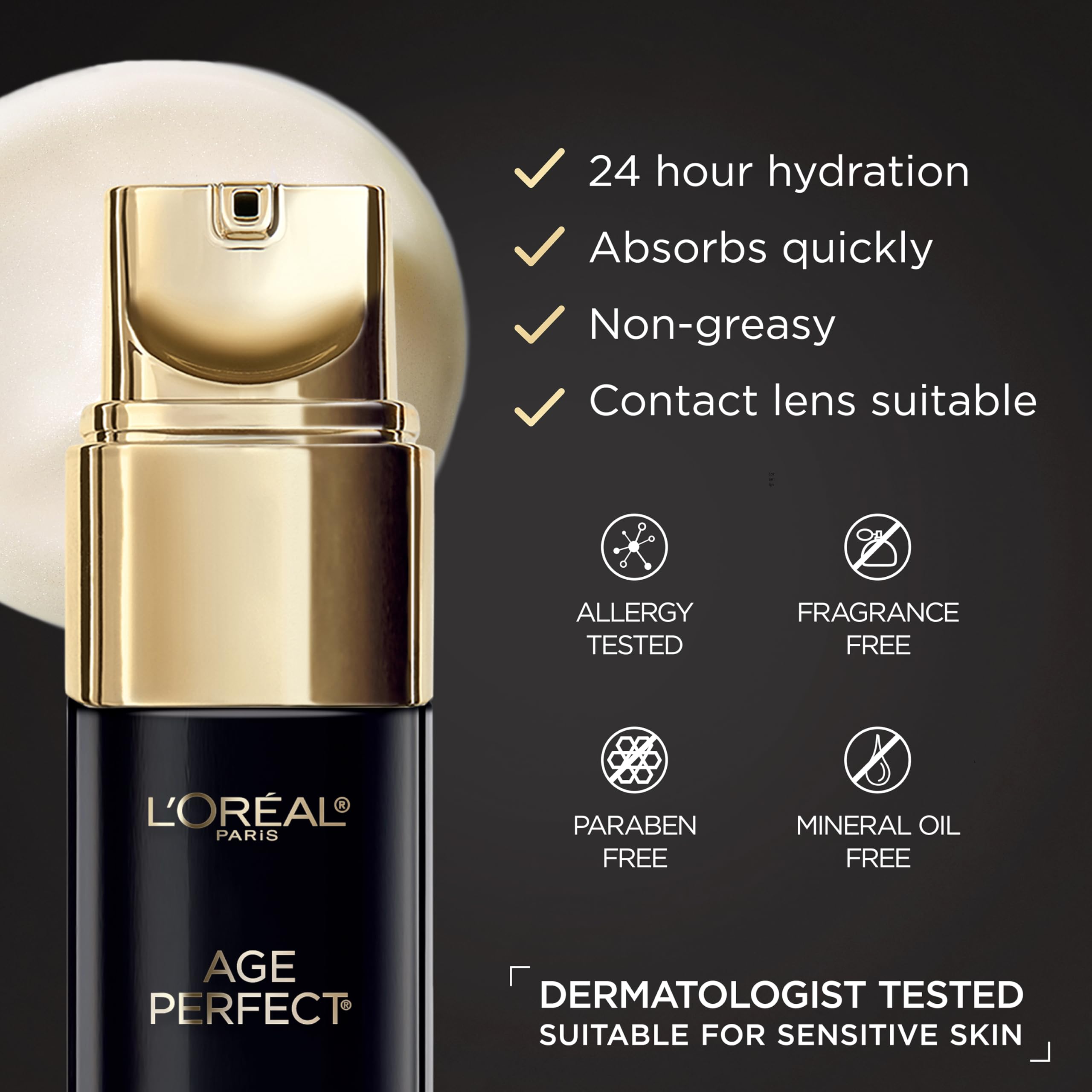 L'Oreal Paris Age Perfect Cell Renewal Eye Cream – Dark Circles & Puffiness, 0.5 Fl oz