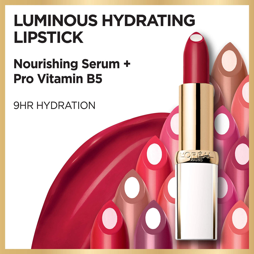 L’Oréal Paris Age Perfect Luminous Hydrating Lipstick + Nourishing Serum, Bright Mocha, 0.13 oz