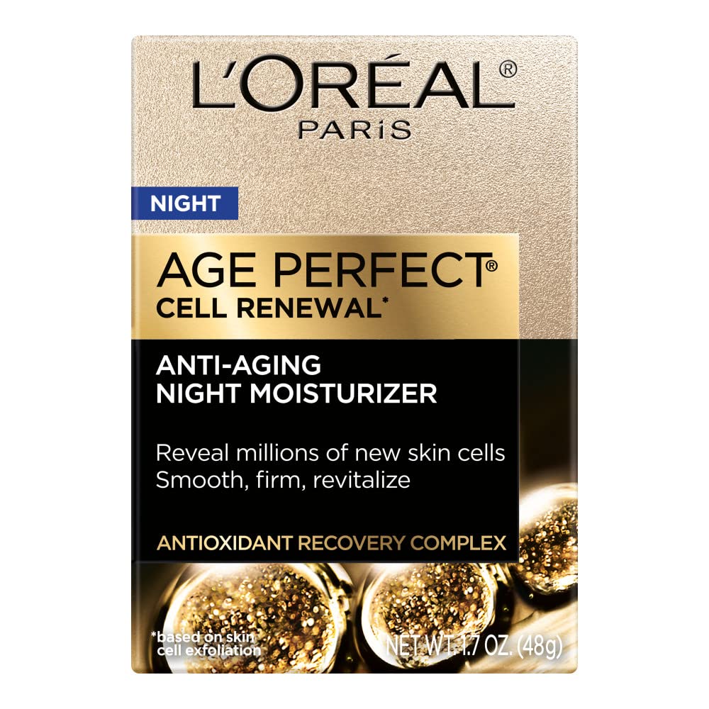 L'Oreal Paris Age Perfect Night Moisturizer – 1.7 fl oz | Night Renewal & Hydration
