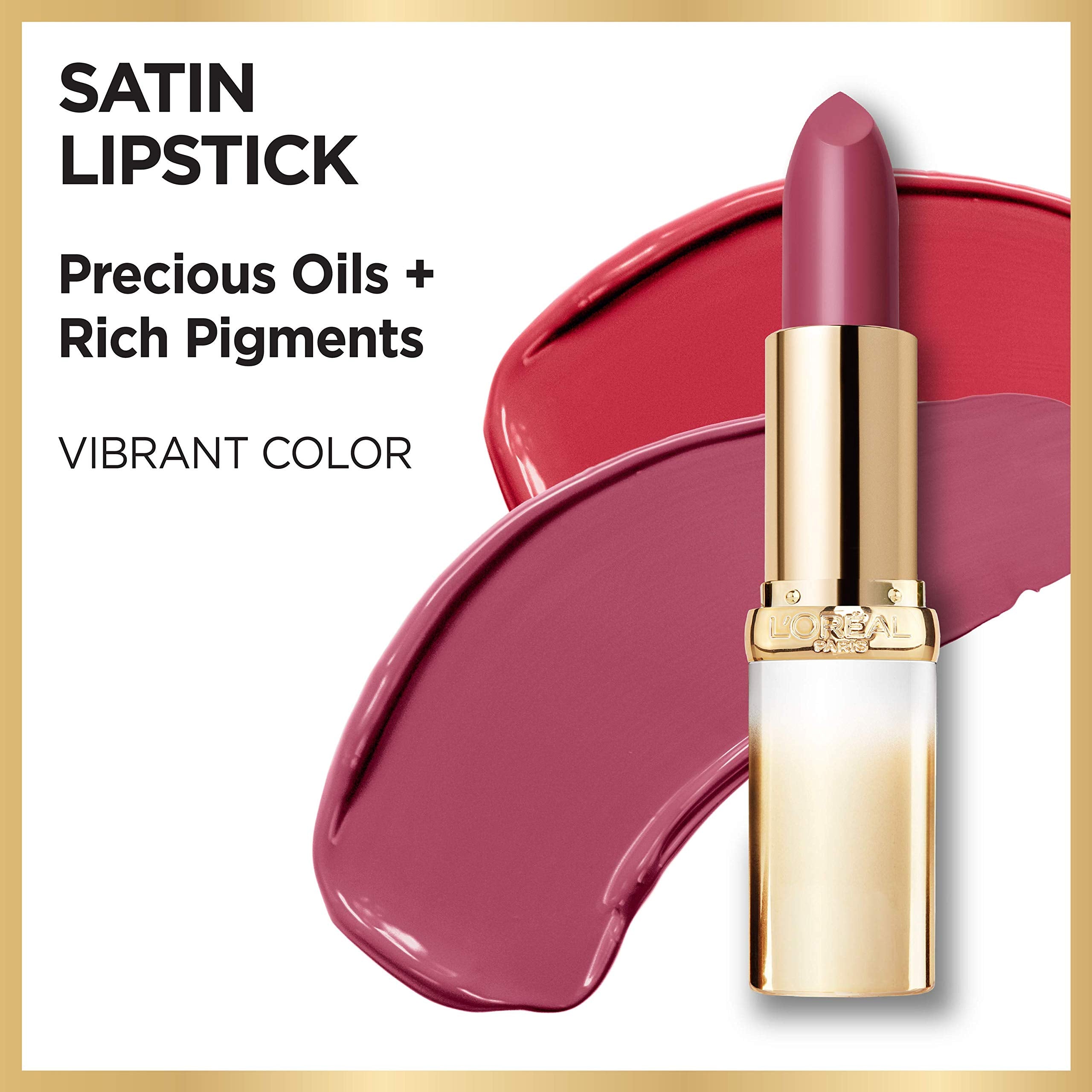 L'Oreal Paris Age Perfect Satin Lipstick with Precious Oils – 206 Vibrant Fuchsia