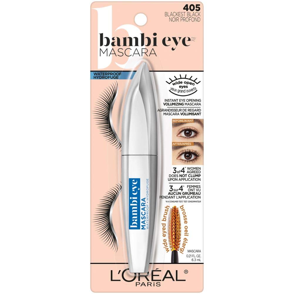 L'Oreal Paris Bambi Eye Mascara – Lasting Volume, Length & Lift | Waterproof & No Clumping