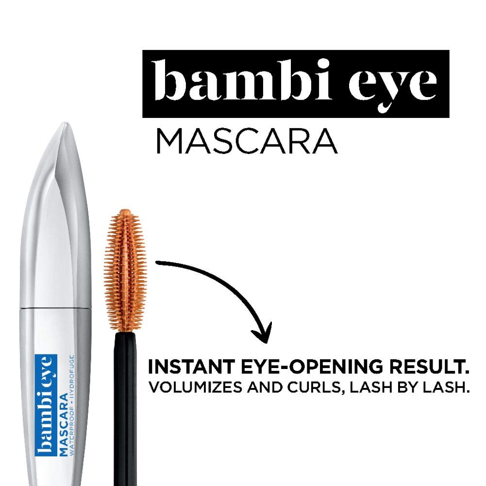 L'Oreal Paris Bambi Eye Mascara – Lasting Volume, Length & Lift | Waterproof & No Clumping