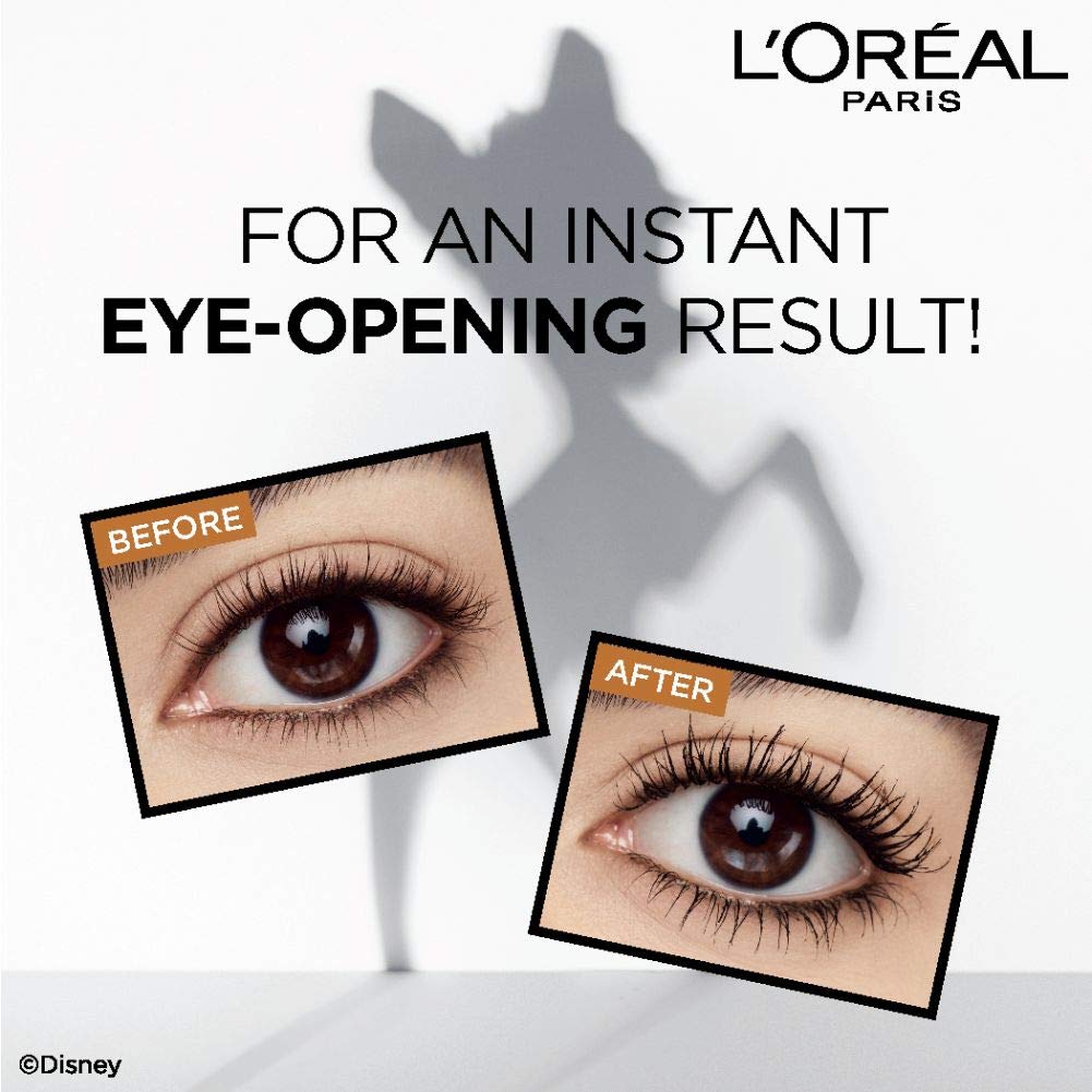 L'Oreal Paris Bambi Eye Washable Mascara – Lasting Volume & Lift, Black