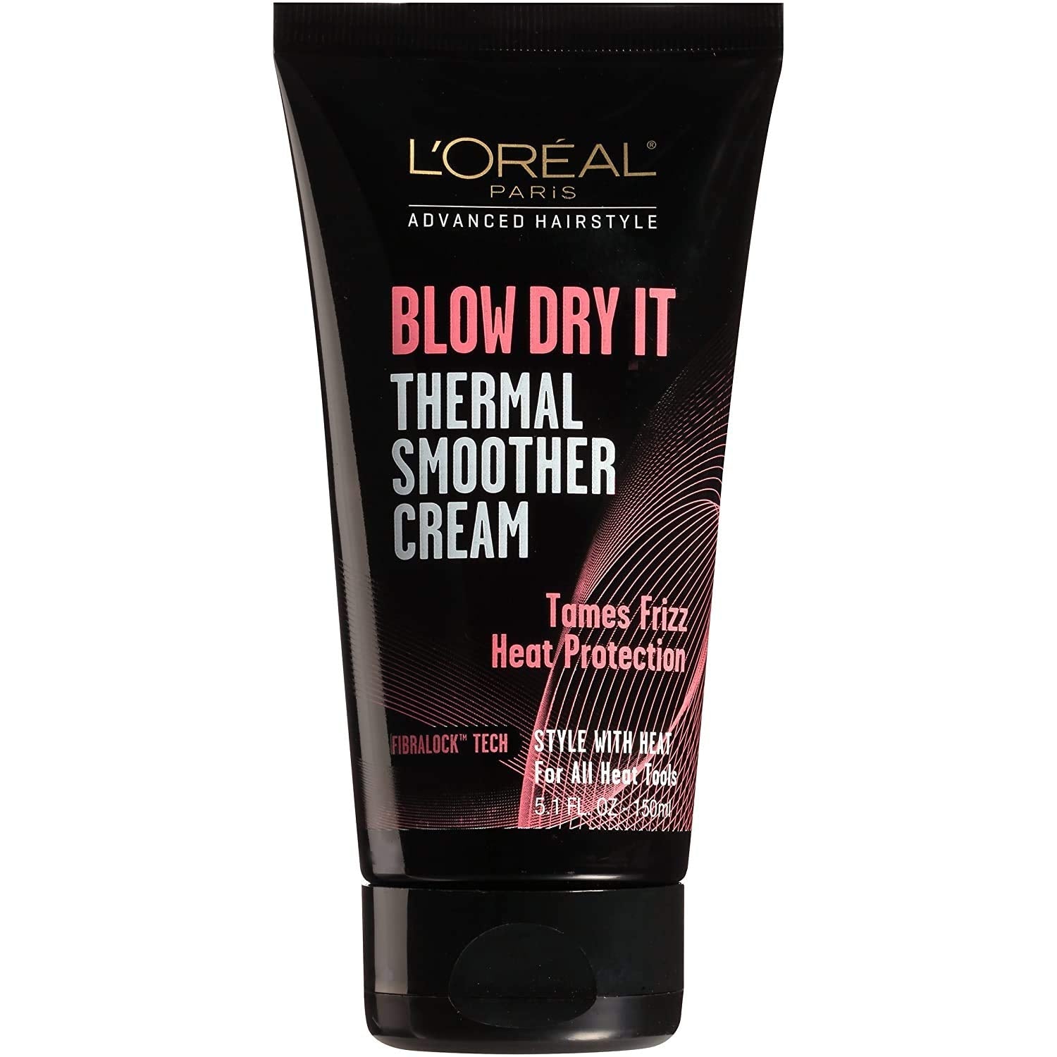 L'Oreal Paris Blow Dry It Thermal Smoother Cream – Frizz Control & Heat Protection, 5.1 oz