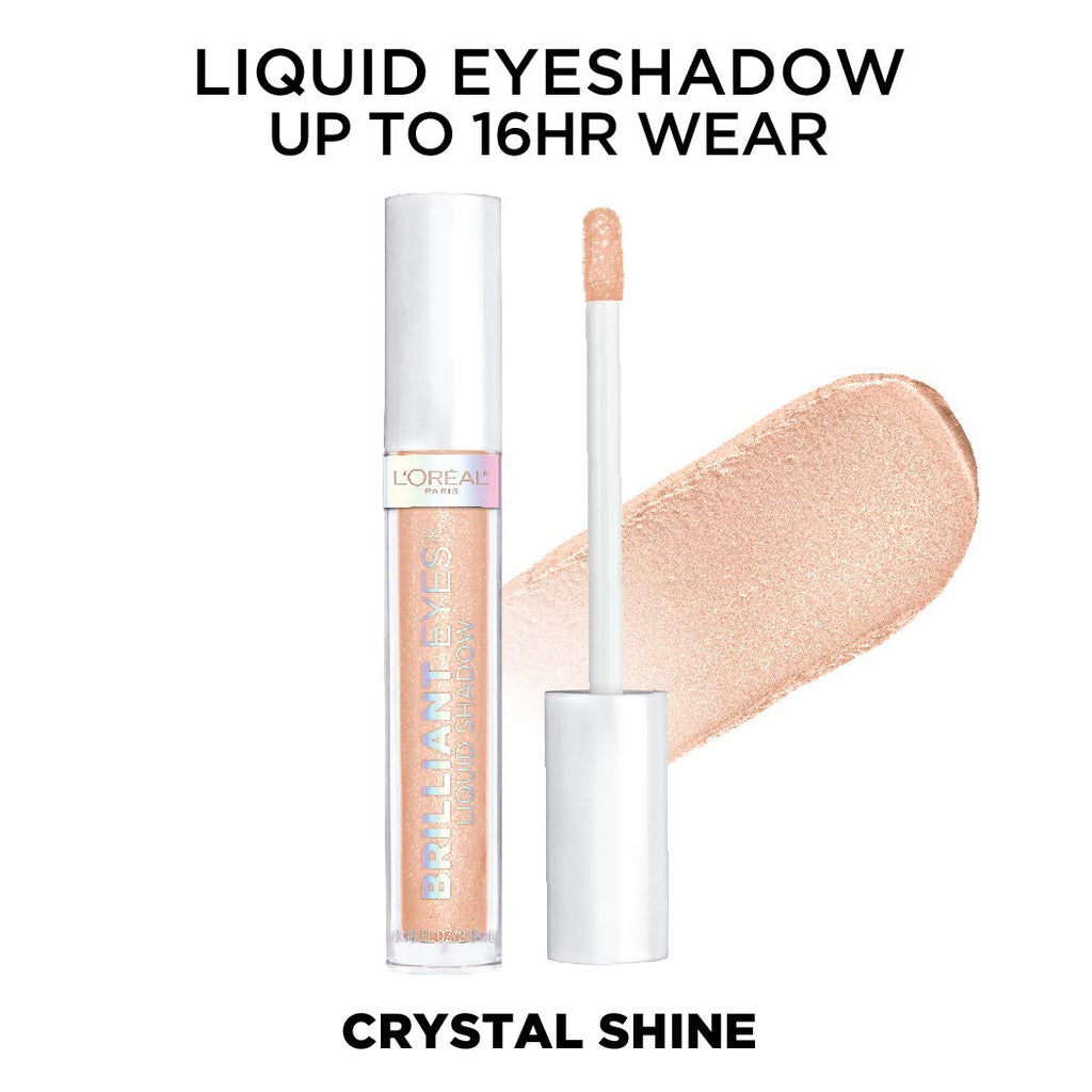 L'Oreal Paris Brilliant Eyes Shimmer Liquid Eye Shadow – Long-Wearing, Crease-Resistant, 0.1 oz