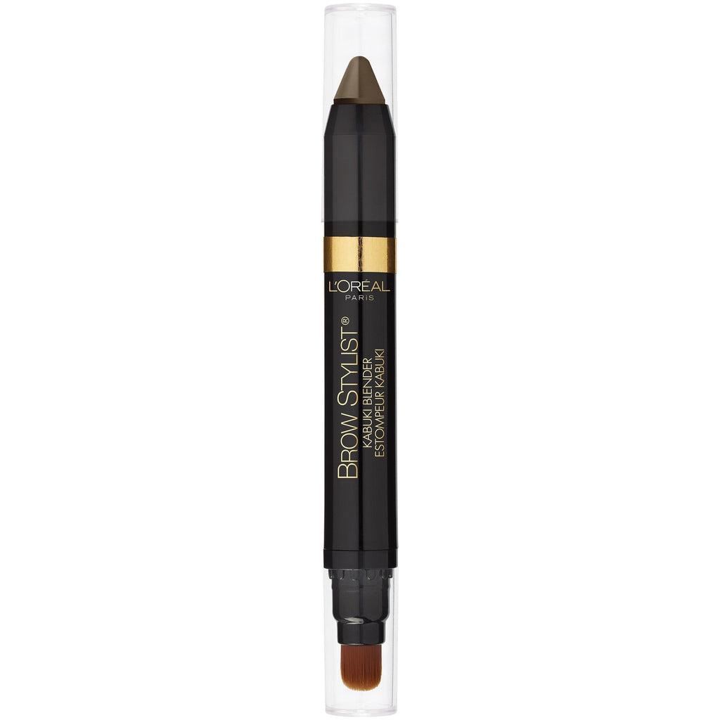 L'Oreal Paris Brow Stylist Kabuki Blender Brow Crayon, Blonde, 0.05 oz