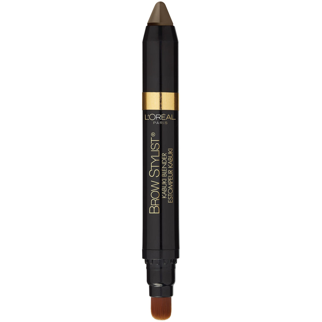 L'Oreal Paris Brow Stylist Kabuki Blender Brow Crayon, Blonde, 0.05 oz