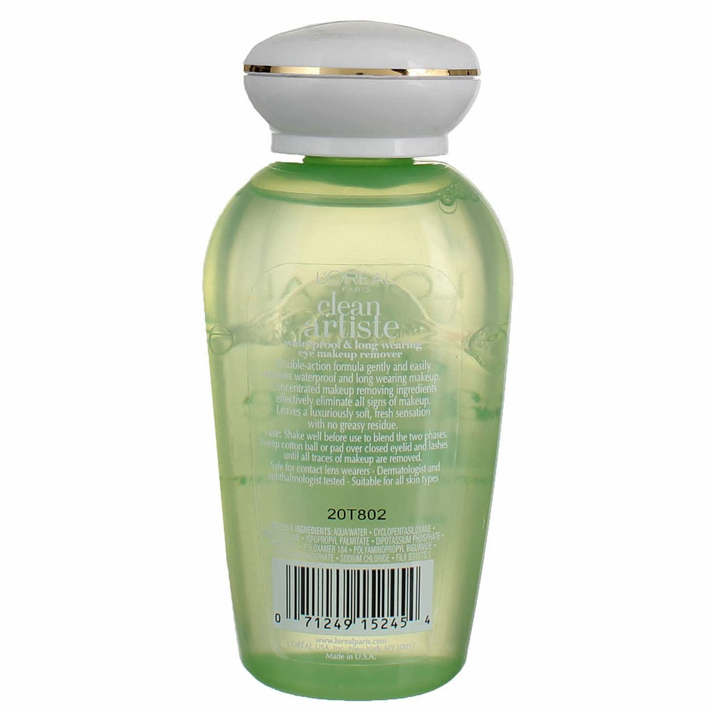 L'Oreal Paris Clean Artiste Waterproof & Long-Wearing Eye Makeup Remover - 4 oz x3