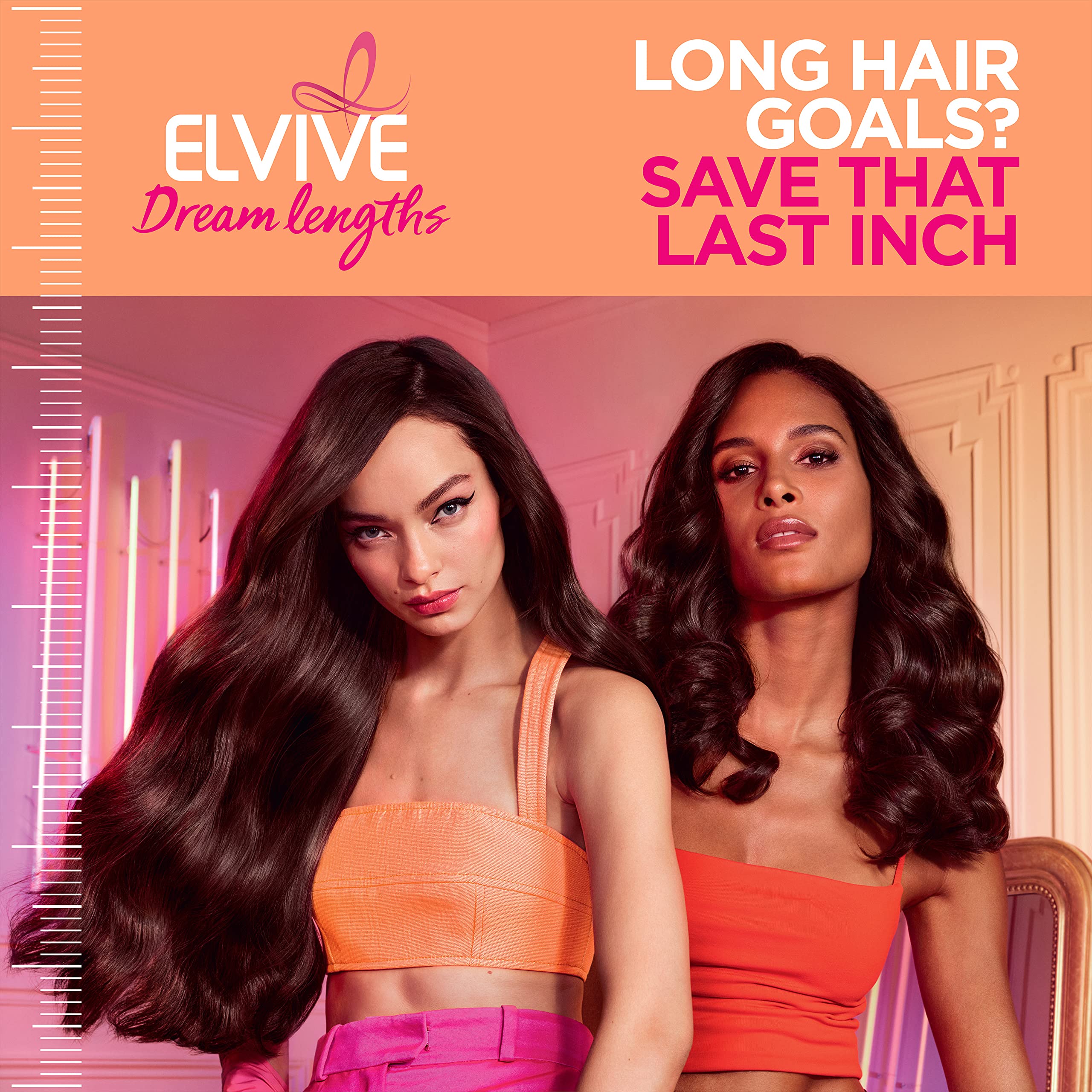 L'Oreal Paris Elvive Dream Lengths Savior Fiber Hair Mask – Collagen Peptides, 3-Minute Treatment, 12 oz