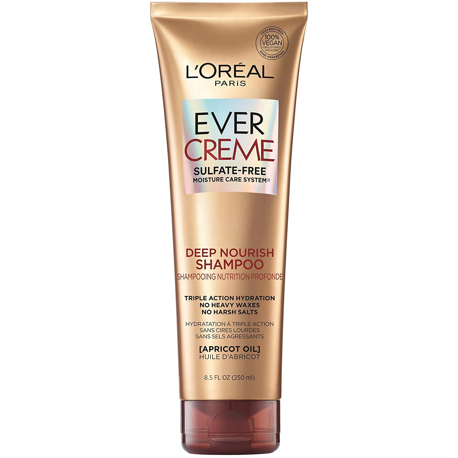 L'Oreal Paris EverCreme Deep Nourish Shampoo – Sulfate-Free, 8.5 oz x 2