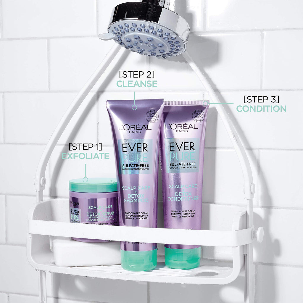 L'Oreal Paris EverPure Scalp Care + Detox Sulfate-Free Conditioner for Color-Treated Hair