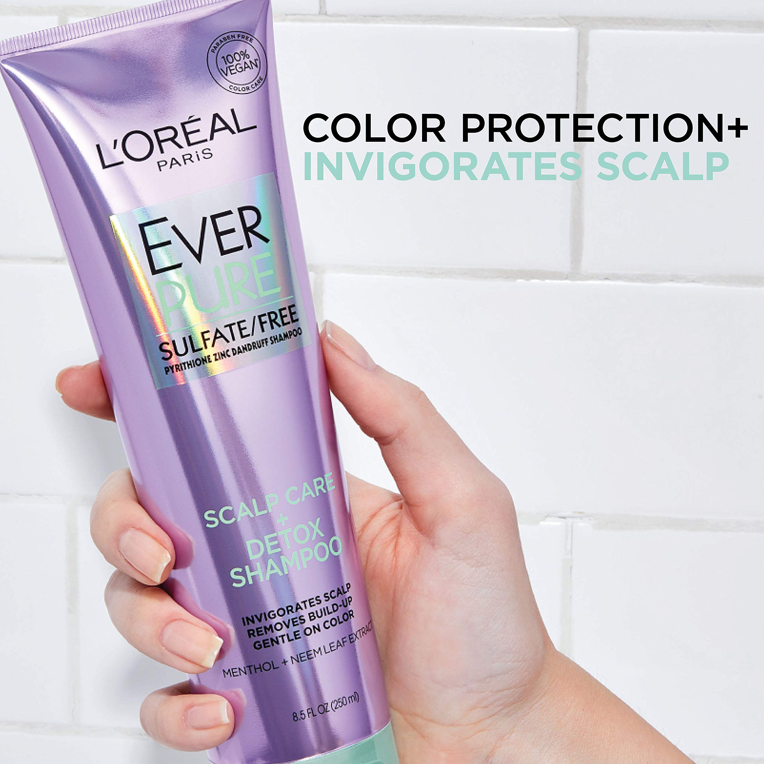 L'Oreal Paris EverPure Scalp Care + Detox Sulfate-Free Conditioner for Color-Treated Hair