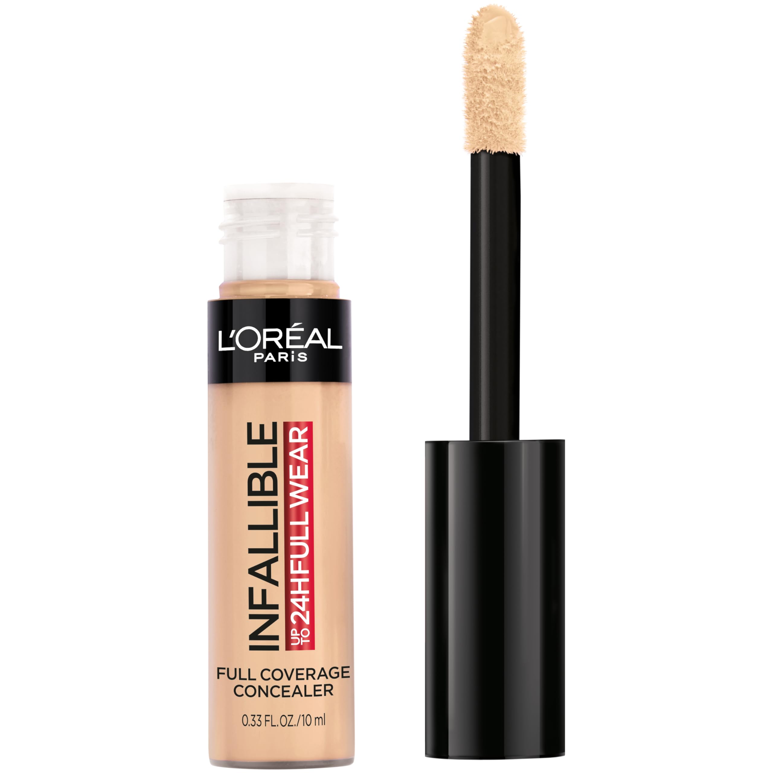 L'Oréal Paris Infallible Full Wear Waterproof Matte Concealer – Full Coverage, Oatmeal, 0.33 oz