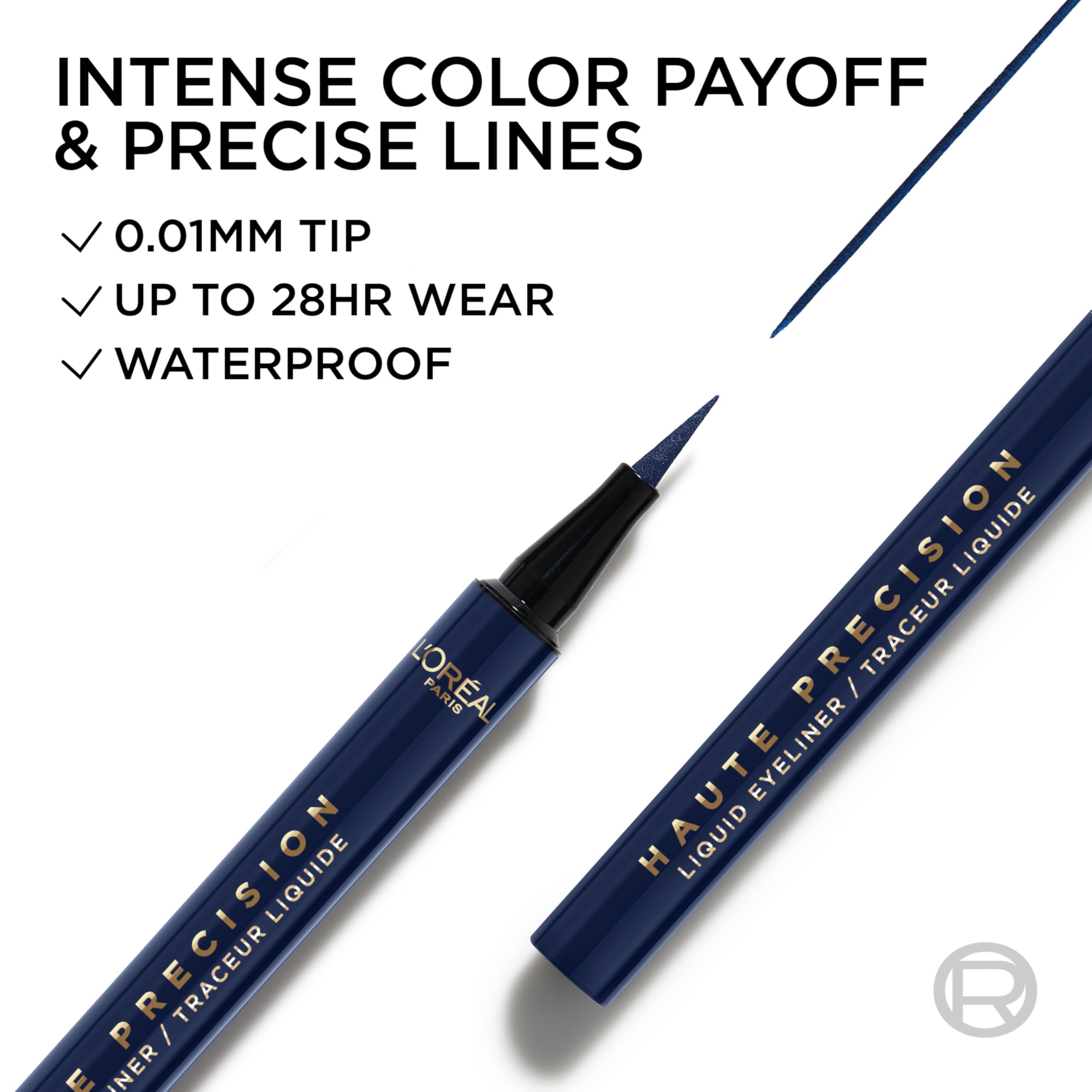 L'Oreal Paris Haute Precision Waterproof Liquid Eyeliner – 030 Blue Suede (28HR Wear)