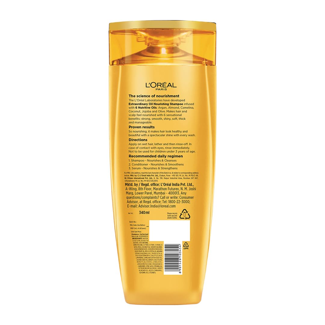 L'Oreal Paris Hex 6 Oil Shampoo 360ml – Deep Nourishment for All Hair Types