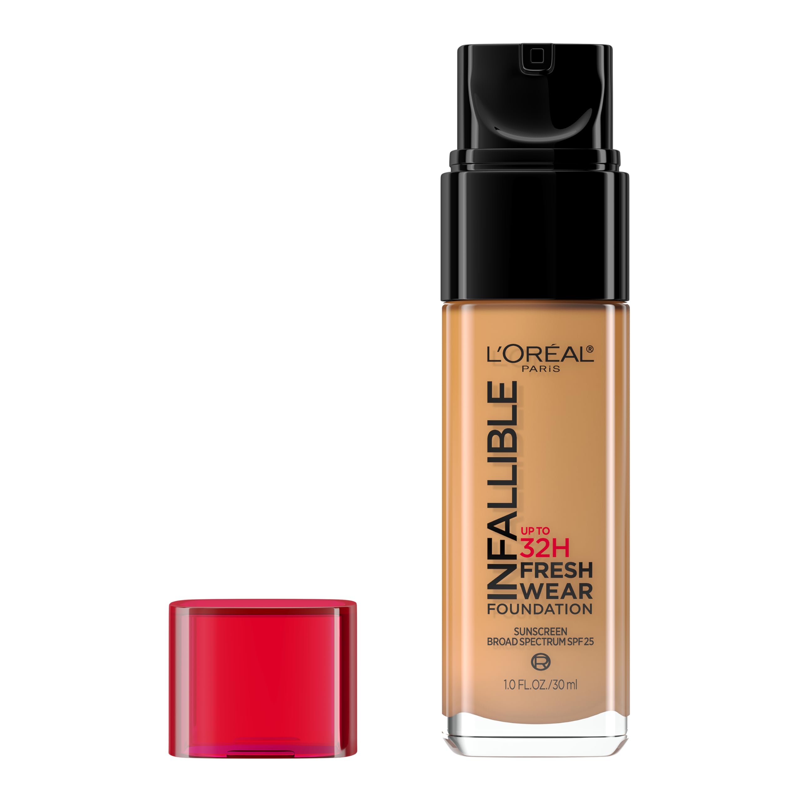 L'Oreal Paris Infallible Up to 32 Hour Fresh Wear Foundation – 488 Caramel | Lightweight, Buildable Coverage
