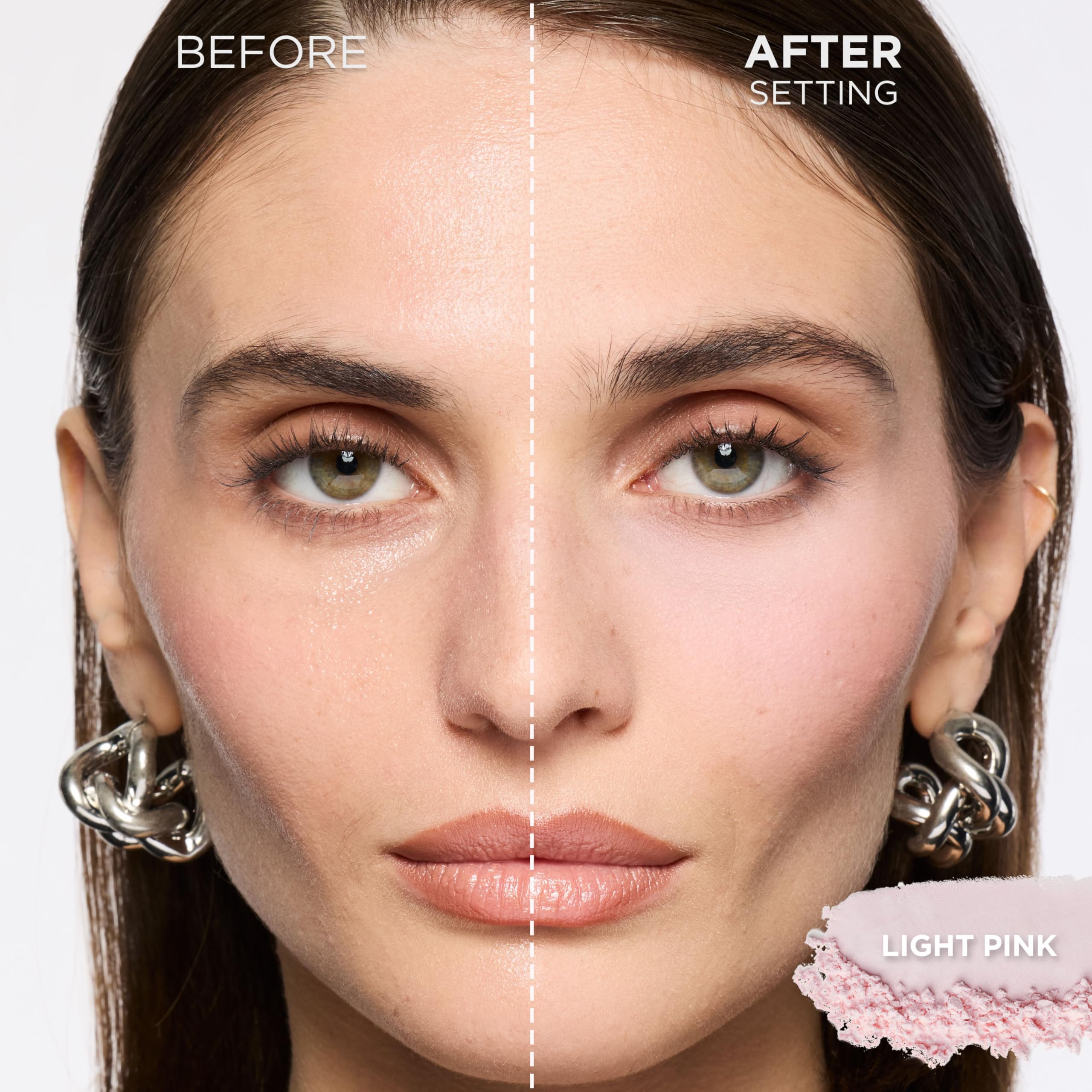L'Oreal Paris Infallible Blur-fection Longwear Loose Setting Powder – Brightening Light Pink – Up to 24H Wear