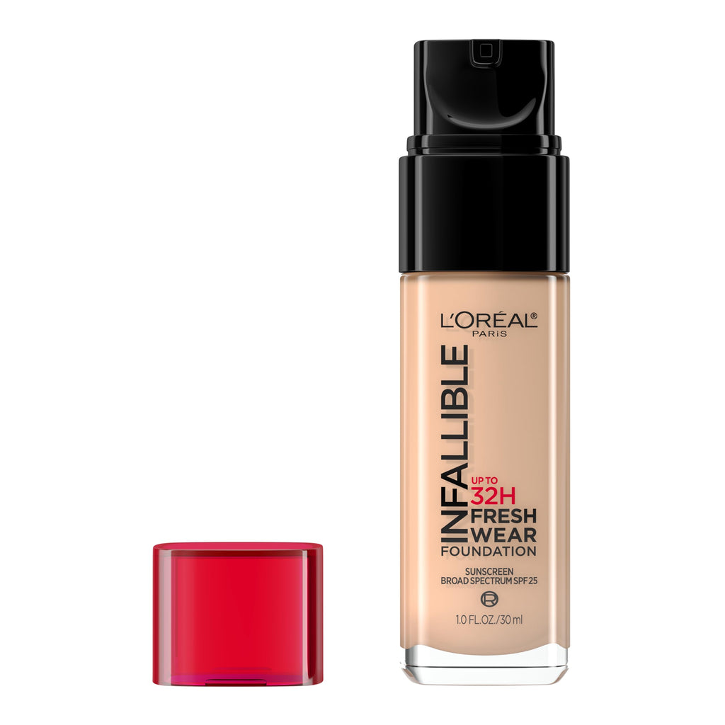 L'Oreal Paris Infallible Fresh Wear Foundation 435 Rose Vanilla — Lightweight, Longwear SPF25, 1 Fl Oz (Packaging May Vary)