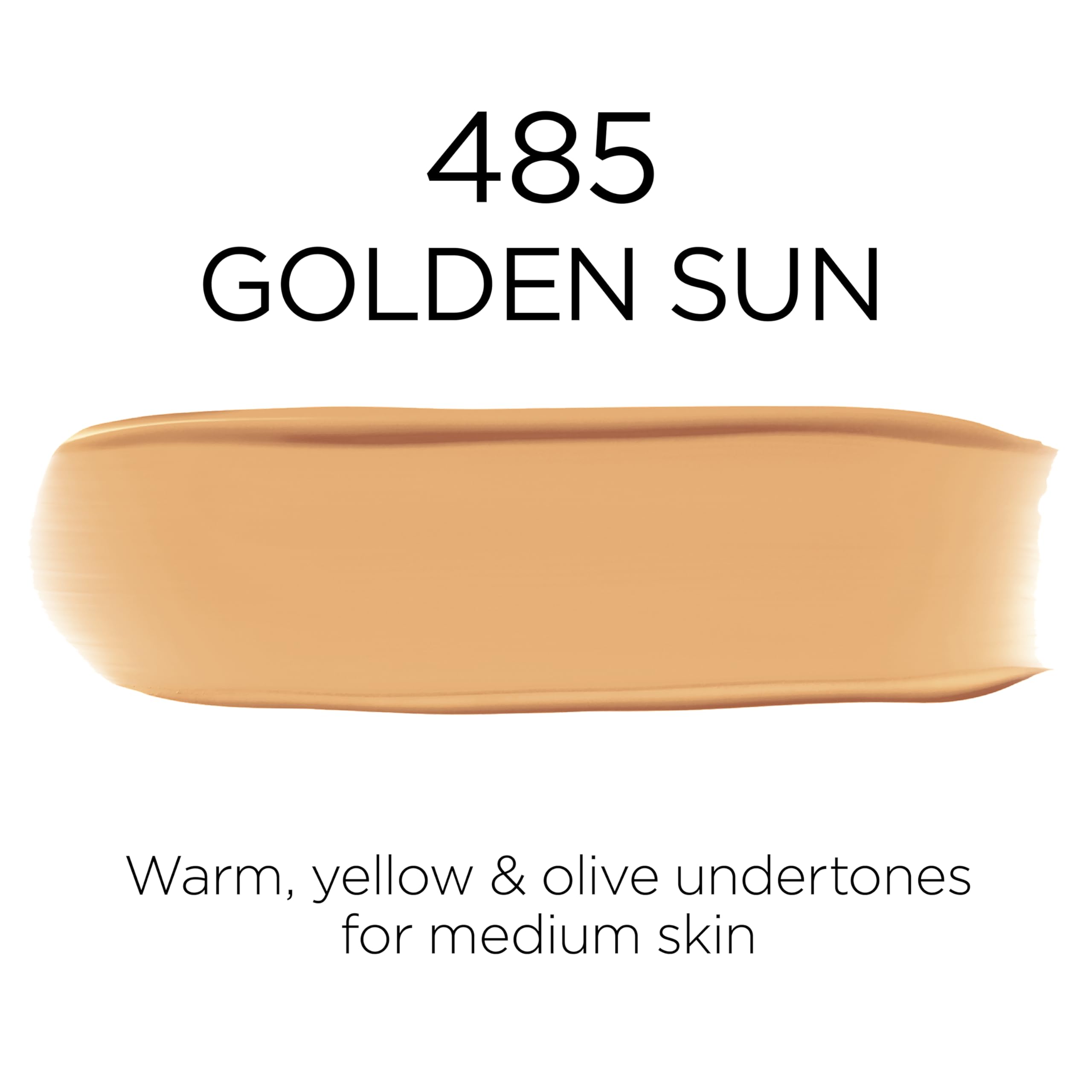L'Oreal Paris Infallible Fresh Wear Foundation 485 Golden Sun – Lightweight, Longwear SPF25