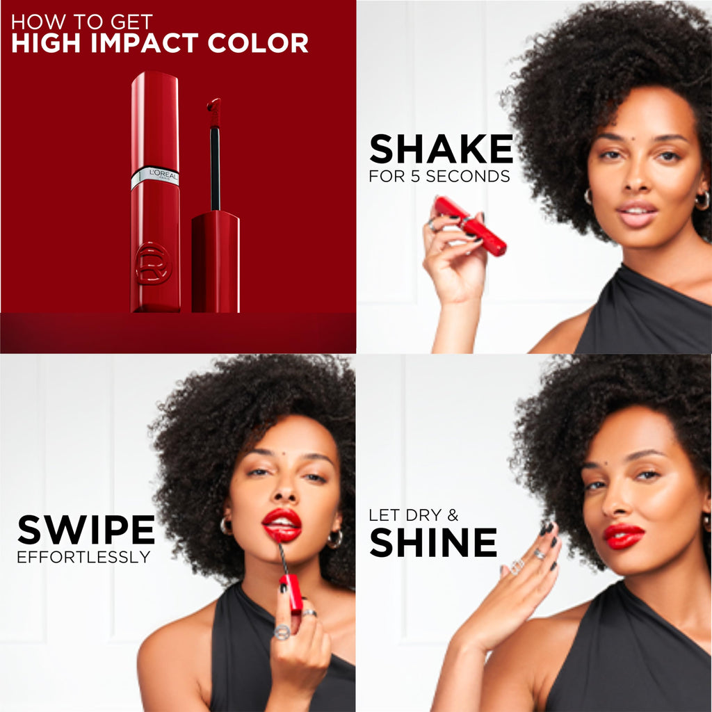 L'Oreal Paris Infallible Lacque Resistance Liquid Lipstick 601 Worth It – 16HR Transfer-Proof Lacquer Shine