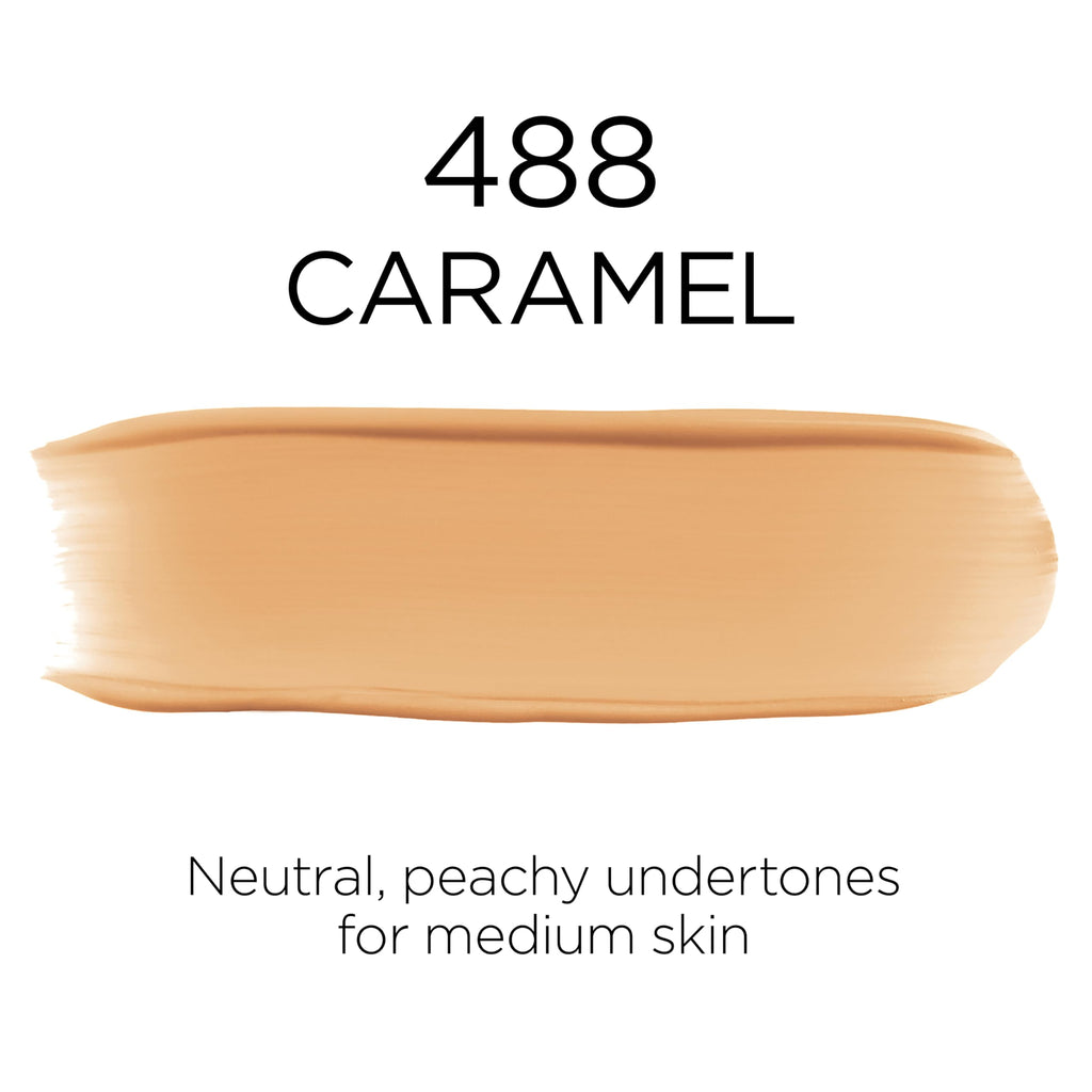 L'Oreal Paris Infallible Up to 32 Hour Fresh Wear Foundation – 488 Caramel | Lightweight, Buildable Coverage