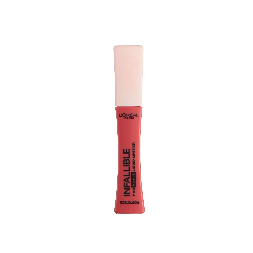 L'Oreal Paris Infallible Pro Matte Les Macarons Scented Liquid Lipstick – Guava Gush, 0.21 fl oz | Longwear Matte
