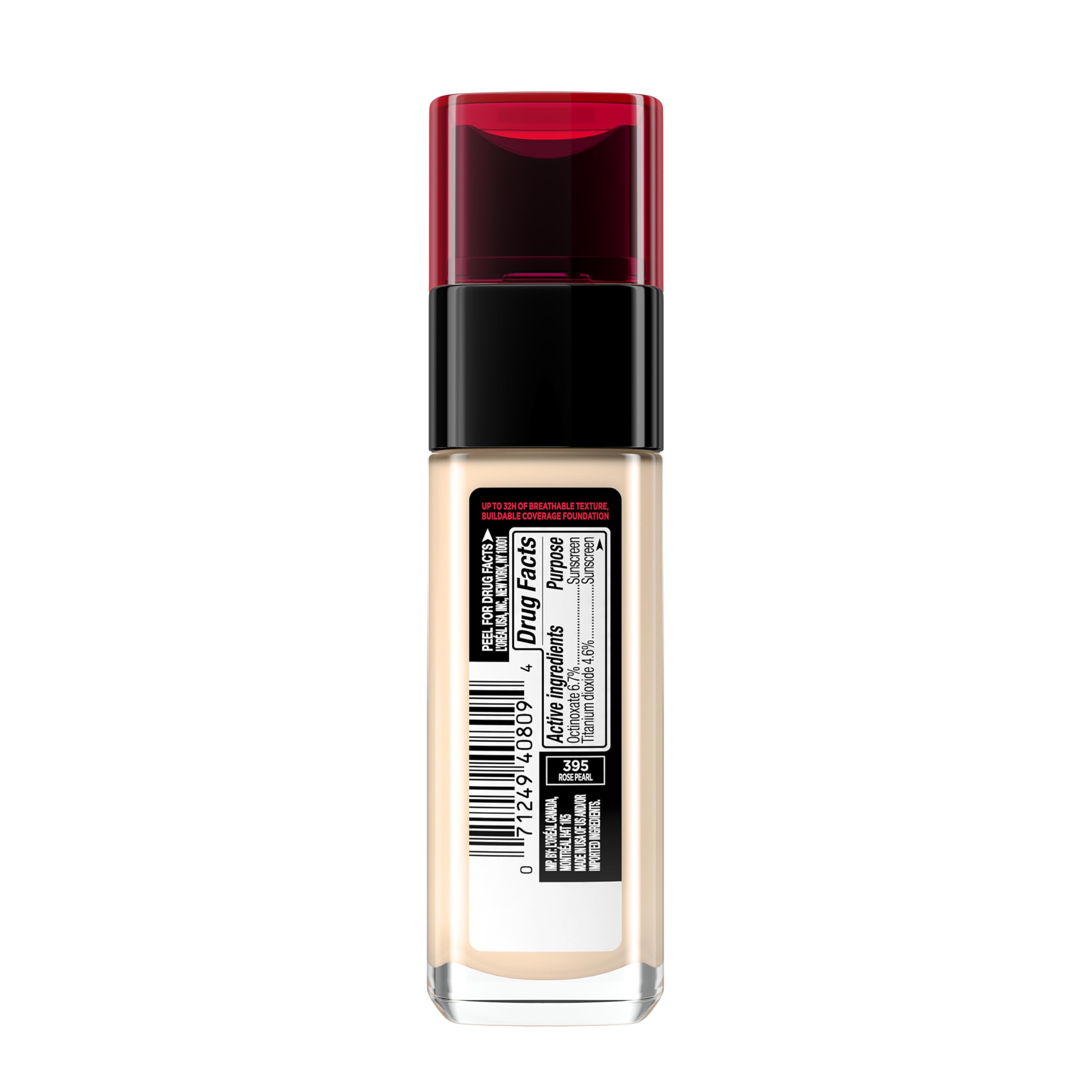 L'Oreal Paris Infallible Fresh Wear Foundation Rose Pearl – Lightweight, Longwear, SPF 25